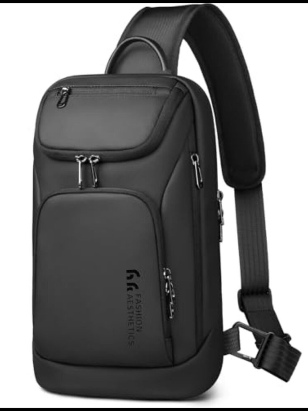Water-Resistant Sling Bag Utility Crossbody One-Shoulder Polyester